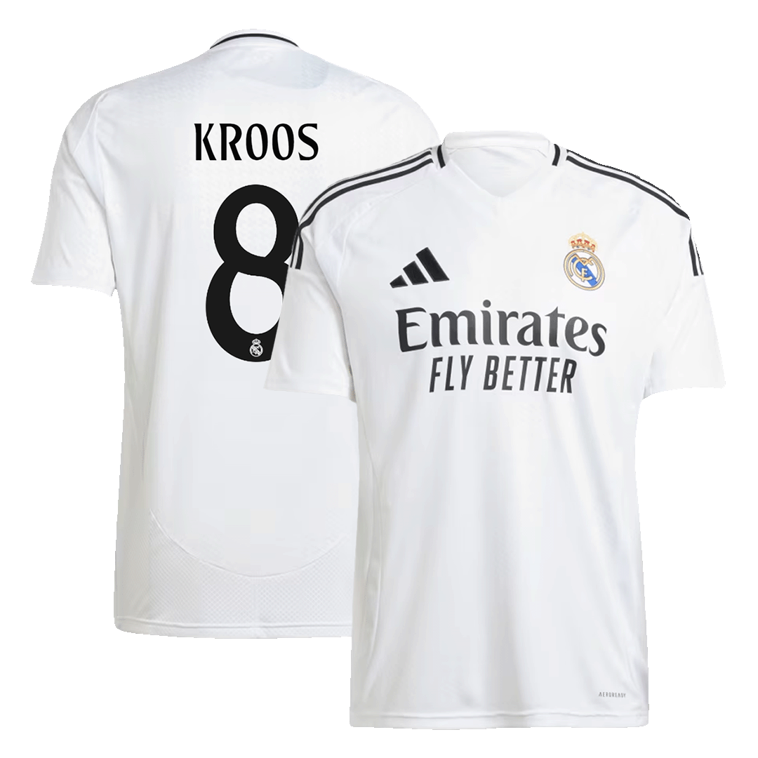 Real Madrid Kroos Soccer Home Jersey 24/25 Men Shirt