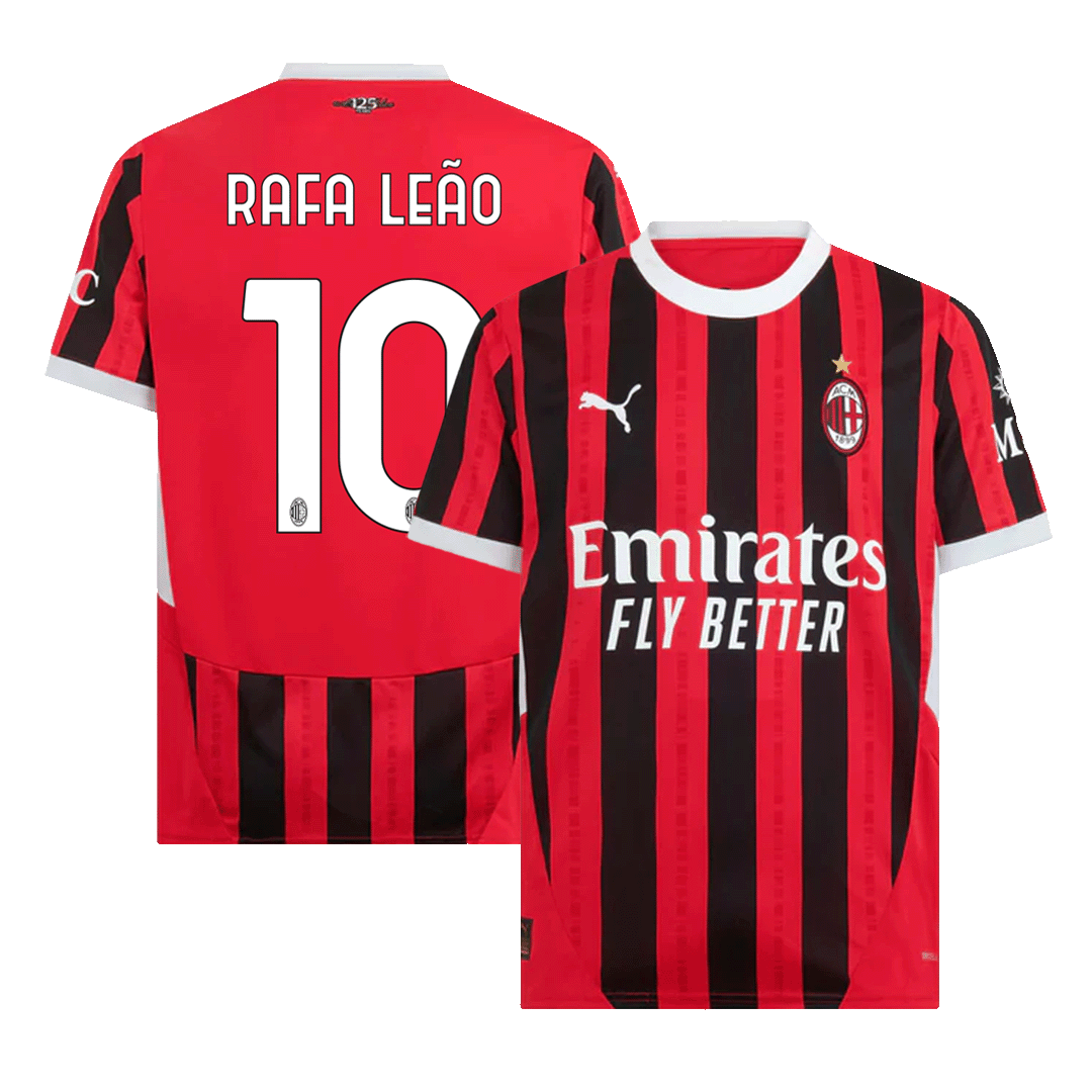 AC Milan Rafa Leao Soccer Home Jersey 24/25 Men Shirt