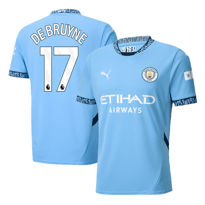 Manchester City De Bruyne Soccer Home Jersey 24/25 Men Shirt