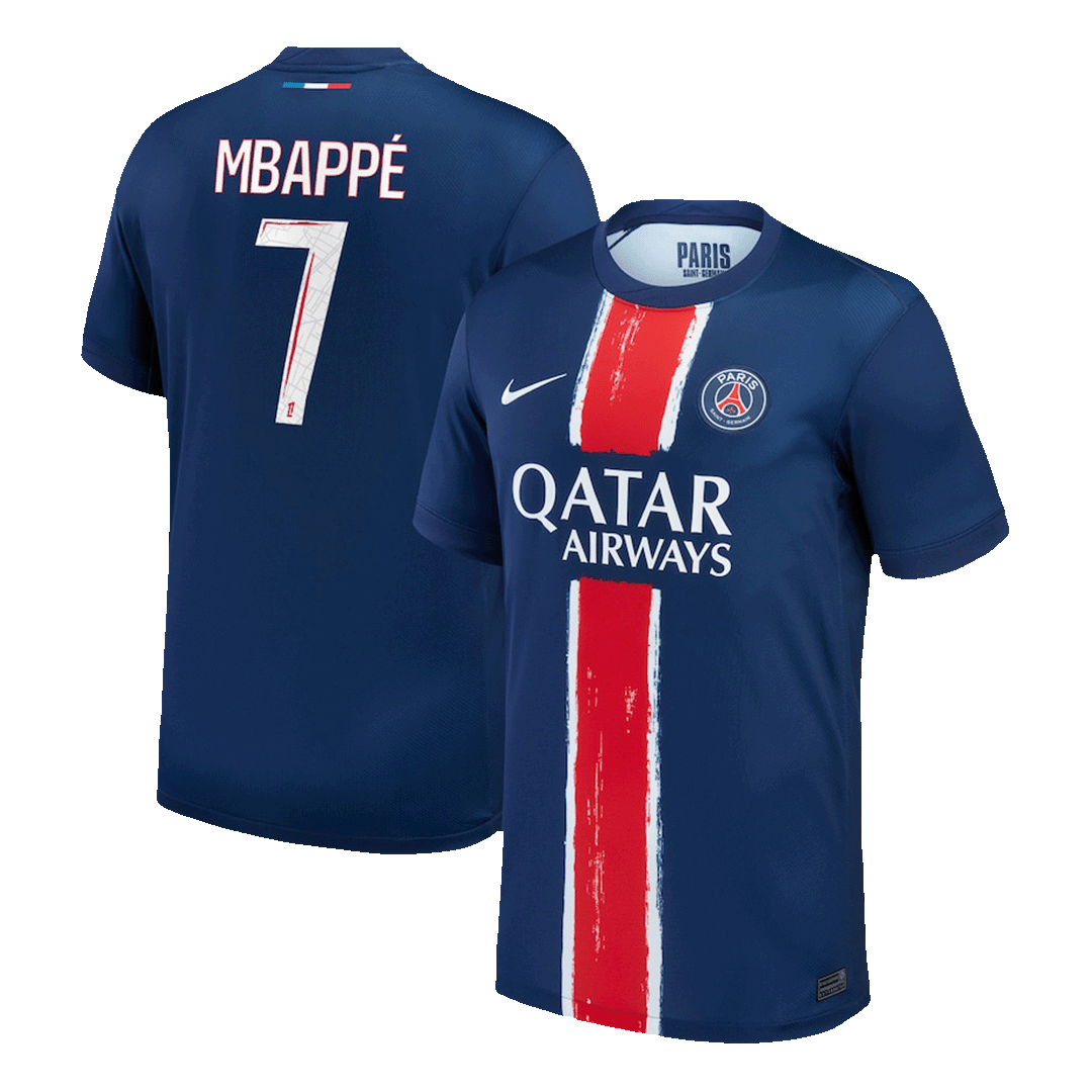 Paris Saint Germain Mbappé Soccer Home Jersey 24/25 Men Shirt