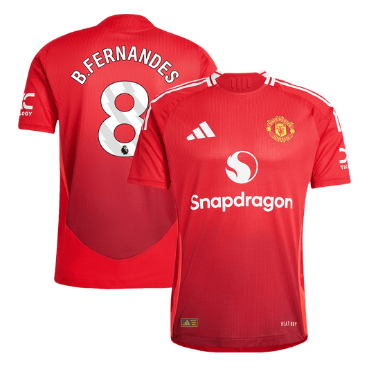 Manchester United B.Fernandes Soccer Home Jersey 24/25 Men Shirt