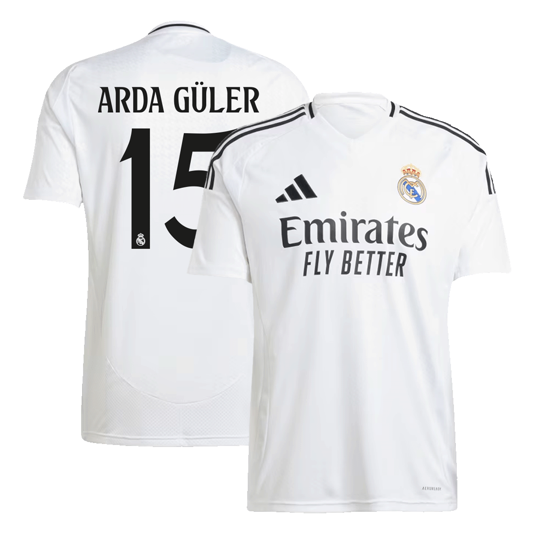 Real Madrid Arda Guler Soccer Home Jersey 24/25 Men Shirt