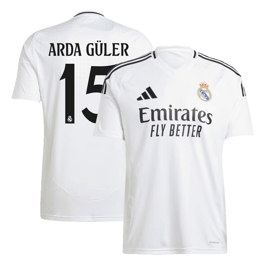 Real Madrid Arda Guler Soccer Home Jersey 24/25 Men Shirt