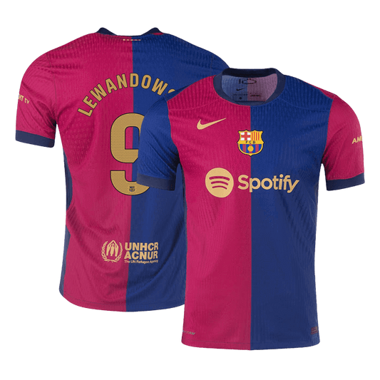 Barcelona Lewandowski Soccer Home Jersey 24/25 Men Shirt