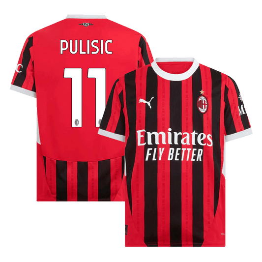 AC Milan Pulisic Soccer Home Jersey 24/25 Men Shirt