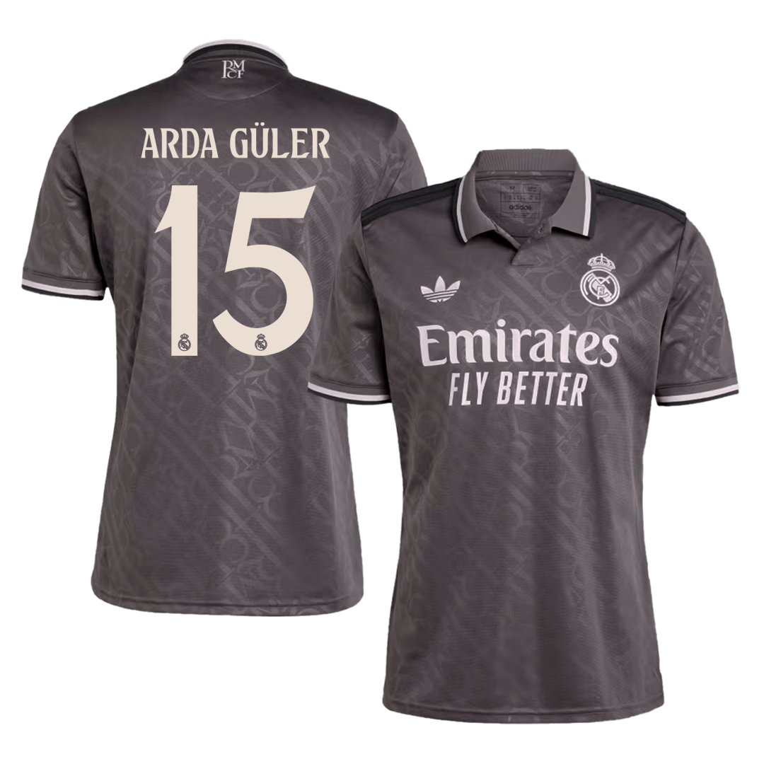 Real Madrid Arda Guler Soccer Third Away Jersey 24/25 Men Shirt