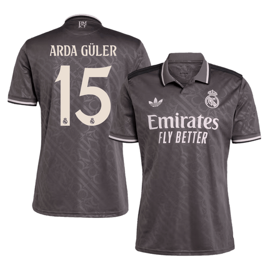 Real Madrid Arda Guler Soccer Third Away Jersey 24/25 Men Shirt