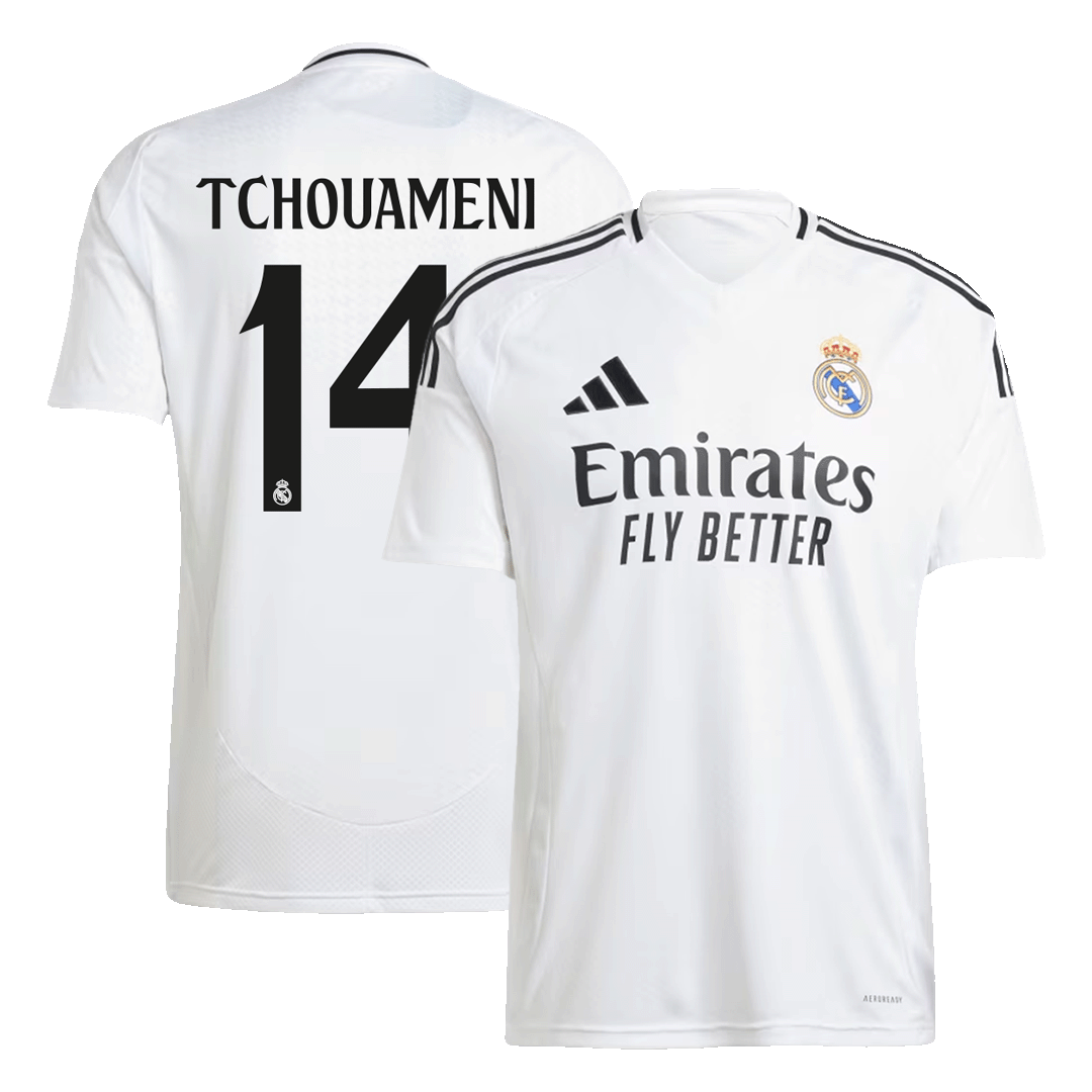 Real Madrid Tchouameni Soccer Home Jersey 24/25 Men Shirt