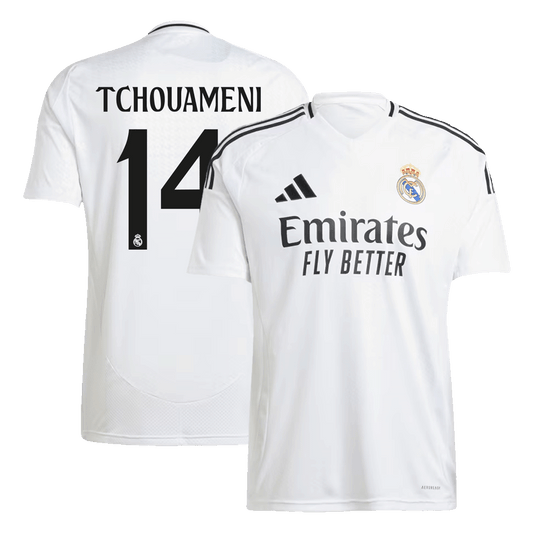 Real Madrid Tchouameni Soccer Home Jersey 24/25 Men Shirt