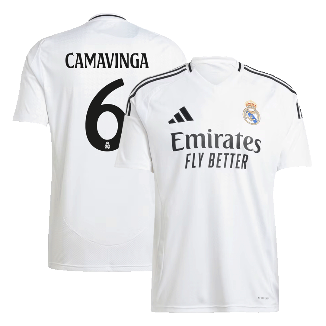 Real Madrid Camavinga Soccer Home Jersey 24/25 Men Shirt